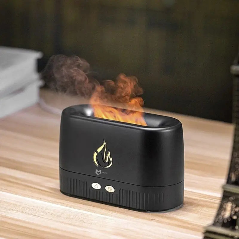 Difusor Umidificador aromático névoa de ambientes simulador de chamas parece lareira para óleo essenciais DAFUSHOP