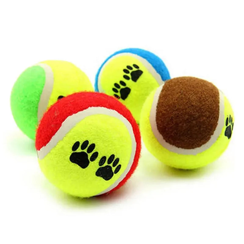 Conjunto com 3 bolinhas de brincar cães e gatos Brinquedos interativos divertidos para pet Bolinha de tenis colorida