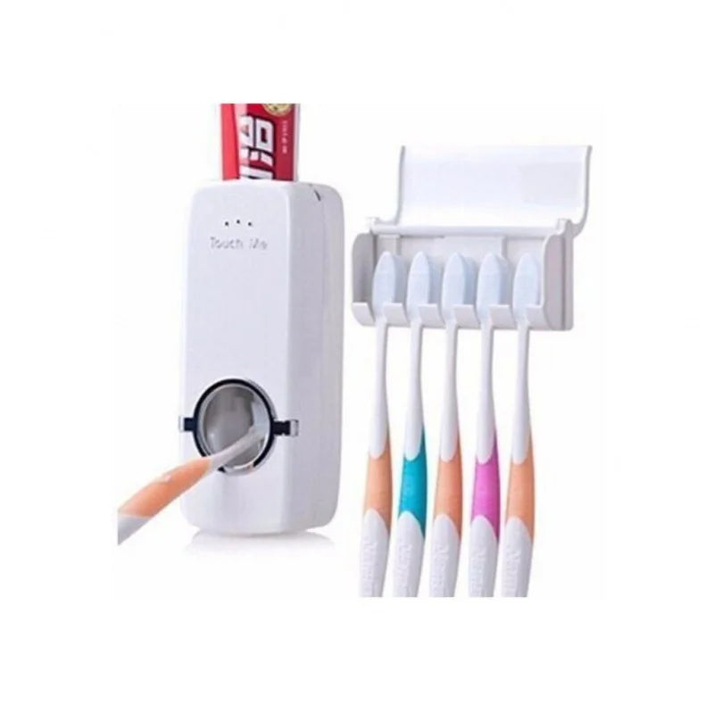 Aplicador automatico de creme dental + suporte de escova de dente