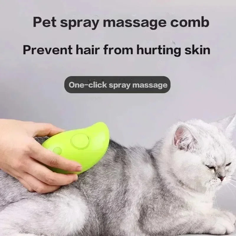 Spray escova elétrica para pet 3 em 1 cão e gato