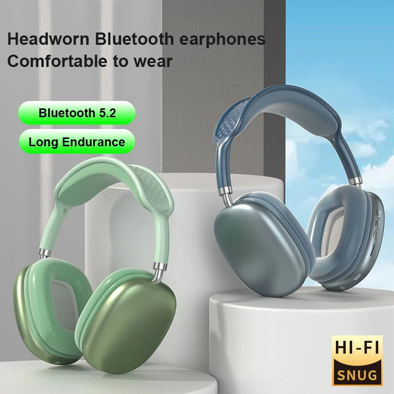 P9 pro fones de ouvido sem fio bluetooth over-ear com cancelamento de ruído fones de ouvido estéreo som esportes música jogos